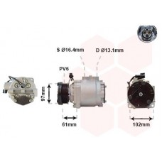 1800K436 VAN WEZEL Компресор кондиціонера