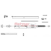 10.0382 METZGER Тросик газу