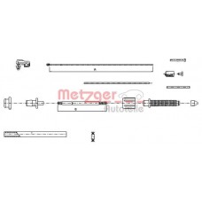 10.0382 METZGER Тросик газу