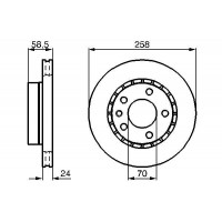 0 986 478 265 BOSCH Гальмівний диск