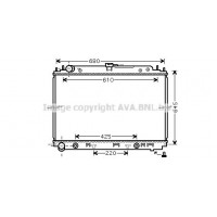 DNA2297 AVA QUALITY COOLING Радіатор охолодження двигуна