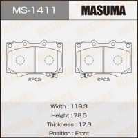 MS-1411 MASUMA Комплект гальмівних колодок