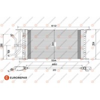 1609637480 EUROREPAR Конденсатор кондиціонера