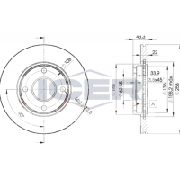 78BD5344-2 ICER Гальмівний диск