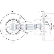 78BD5344-2 ICER Гальмівний диск