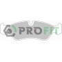 5000-0584 PROFIT Комплект гальмівних колодок дисковий гальм