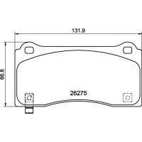 P 09 028 BREMBO Комплект гальмівних колодок дисковий гальм