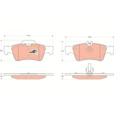 GDB1546 TRW Комплект гальмівних колодок дисковий гальм