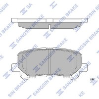 SP1461 Hi-Q Комплект гальмівних колодок дисковий гальм