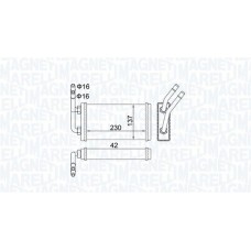 350218406000 MAGNETI MARELLI Теплообмінник обігрів салону