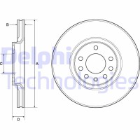 BG3770C DELPHI Гальмівний диск