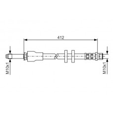 1 987 481 021 BOSCH Гальмівний шланг