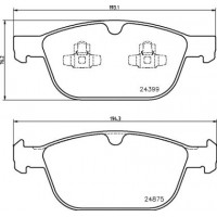 P 86 023 BREMBO Комплект гальмівних колодок дисковий гальм