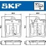 VKBP 90199 SKF КомплеК т гальмівних колодок, дискове гальмо