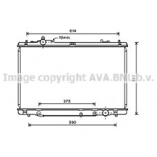 TO2615 AVA QUALITY COOLING Радіатор охолодження двигуна