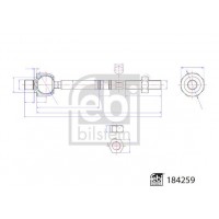 184259 FEBI BILSTEIN Осьовий шарнір рульова тяга