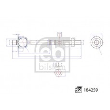 184259 FEBI BILSTEIN Осьовий шарнір рульова тяга