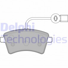 LP2504 DELPHI Комплект гальмівних колодок дисковий гальм