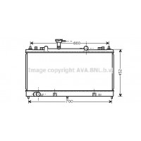 MZ2164 AVA QUALITY COOLING Радіатор охолодження двигуна