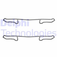 LX0108 DELPHI Комплектуючі колодки дискового гальма