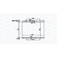350213156100 MAGNETI MARELLI Радіатор охолодження двигуна