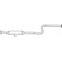 23437 SIGAM Середній глушник вихлопних газів