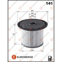 1643626880 EUROREPAR Паливний фільтр