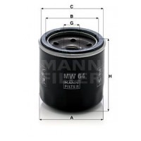 MW 64 MANN-FILTER Масляний фільтр