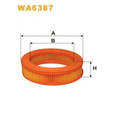 WA6387 WIX FILTERS Повітряний фільтр