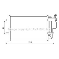 MZ5242D AVA QUALITY COOLING Конденсатор кондиціонера