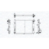 350213182100 MAGNETI MARELLI Радіатор охолодження двигуна