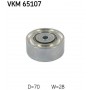 VKM 65107 SKF Паразитный / ведущий ролик, Поліклиновий ремінь