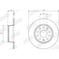 563293JC JURID Гальмівний диск