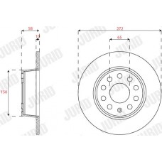 563293JC JURID Гальмівний диск