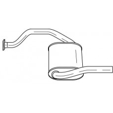 23610 SIGAM Глушник вихлопних газів кінцевий