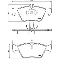 P 50 023 BREMBO Комплект гальмівних колодок дисковий гальм