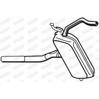 21479 WALKER Середній глушник вихлопних газів