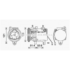 MCAK019 AVA QUALITY COOLING Компресор кондиціонера