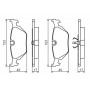 0 986 460 964 BOSCH Комплект гальмівних колодок дисковий гальм