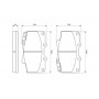 0 986 424 134 BOSCH Комплект гальмівних колодок дисковий гальм