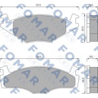 FO 436681 FOMAR Friction Комплект гальмівних колодок дисковий гальм