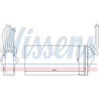 71142 NISSENS Теплообмінник обігрів салону