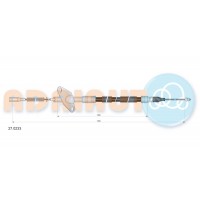 27.0233 ADRIAUTO Тросик, cтояночный тормоз