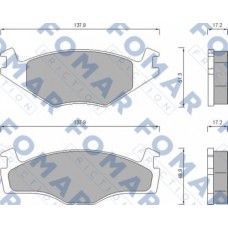 FO 647481 FOMAR Friction КомплеК т гальмівних колодок, дискове гальмо FO 647481 FOMAR Friction КомплеК т гальмівних колодок, дискове гальмо