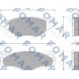 FO 647481 FOMAR Friction КомплеК т гальмівних колодок, дискове гальмо