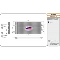 43629 AHE Конденсатор кондиціонера