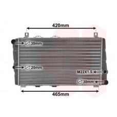 76002002 VAN WEZEL Радіатор охолодження двигуна