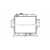 TO2371 AVA QUALITY COOLING Радіатор охолодження двигуна