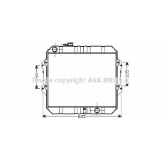 TO2371 AVA QUALITY COOLING Радіатор охолодження двигуна