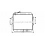 TO2371 AVA QUALITY COOLING Радіатор охолодження двигуна